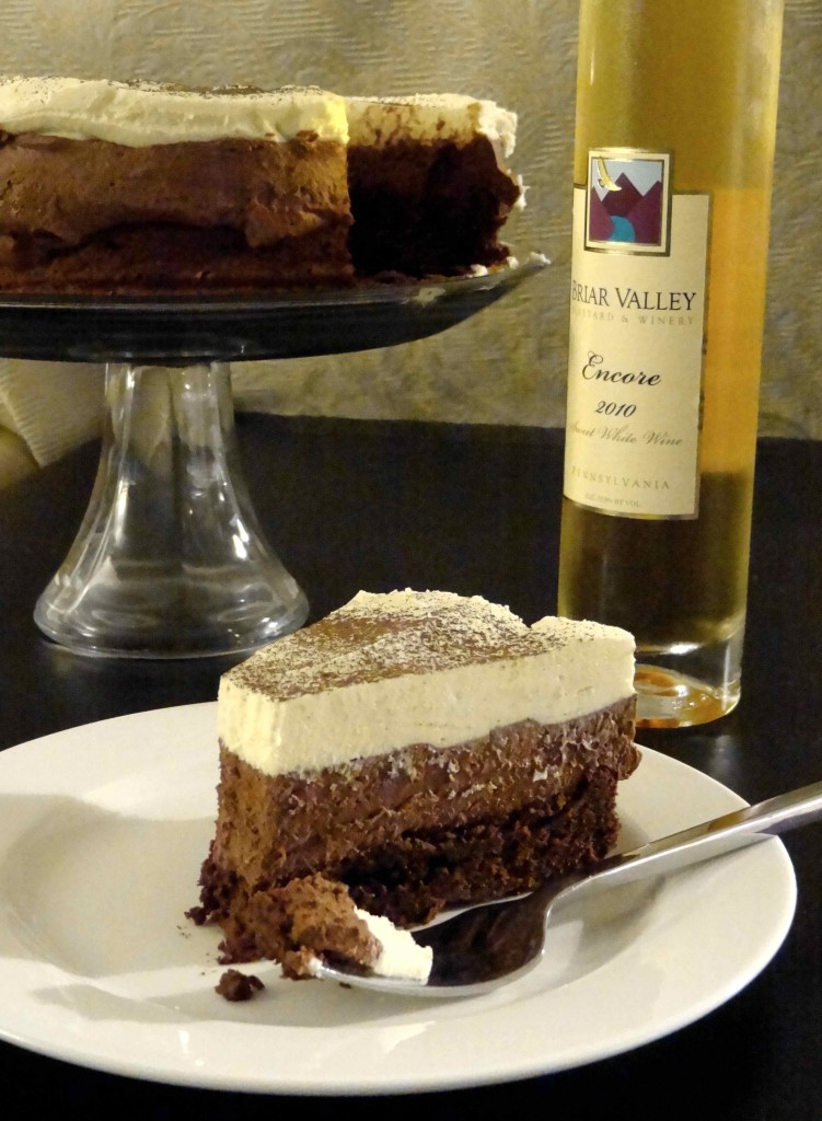 Cake and ice wine